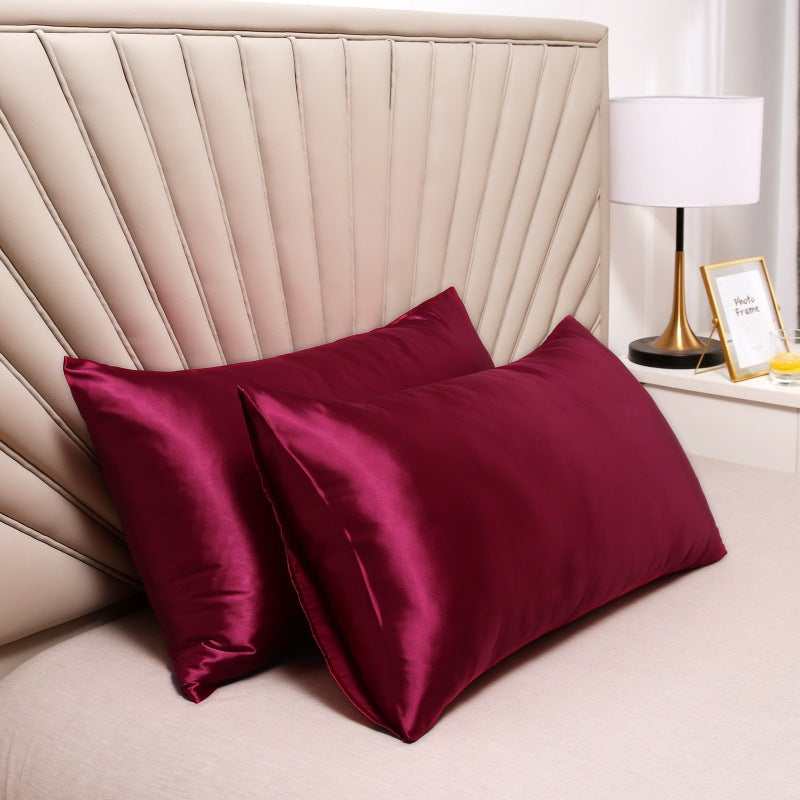 Housse de Coussin en Soie de Mûrier - Douceur Hypoallergénique pour Peaux Sensibles