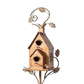 Maison pour oiseaux en Métal Élégant - Durable et Résistante aux Intempéries