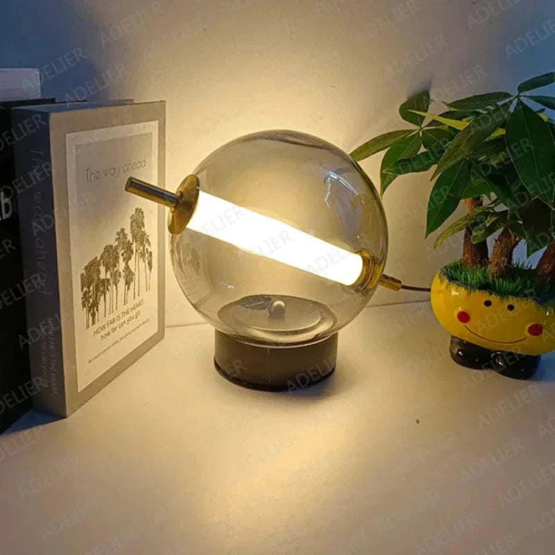 Lampe de Table Rétro Élégante - Lumière Chaude et Atmosphère Accueillante