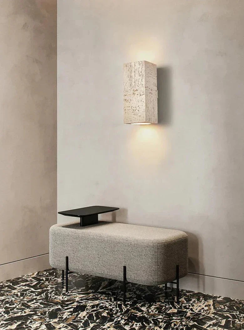 Lampe Murale en Ciment - Design Rustique et Énergétiquement Efficace