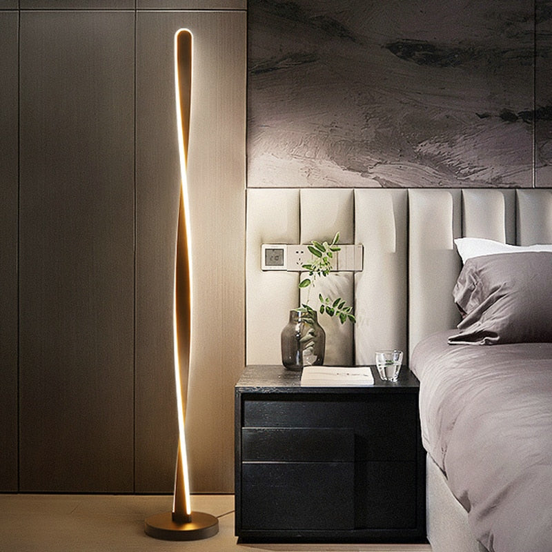 Lampe de Sol Dimmable en Aluminium - Éclairage Économe en Énergie et Élégant
