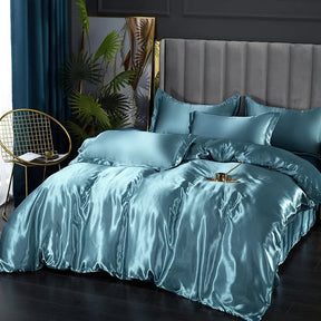 Literie en Satin de Luxe - Douceur et Élégance pour Votre Chambre