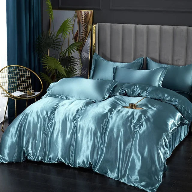 Literie en Satin de Luxe - Douceur et Élégance pour Votre Chambre