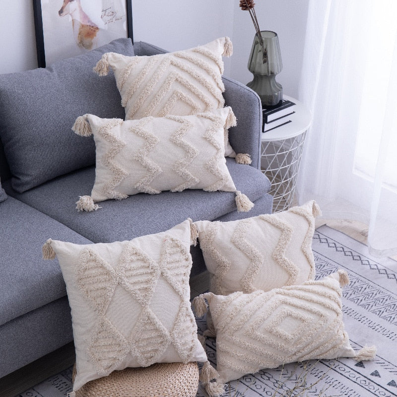 Housses de Coussin Boho Chic - Ambiance Ibiza et Style Unique