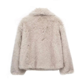 Veste en Fausse Fourrure Écologique - Élégance et Chaleur Luxueuse
