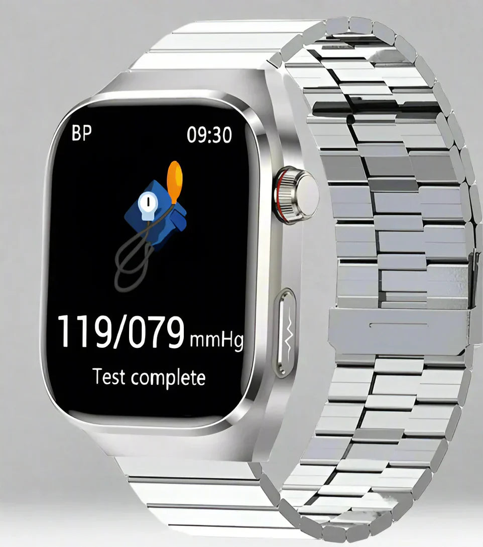 Montre Connectée Santé Avancée - Suivi ECG et Sucre Sanguin