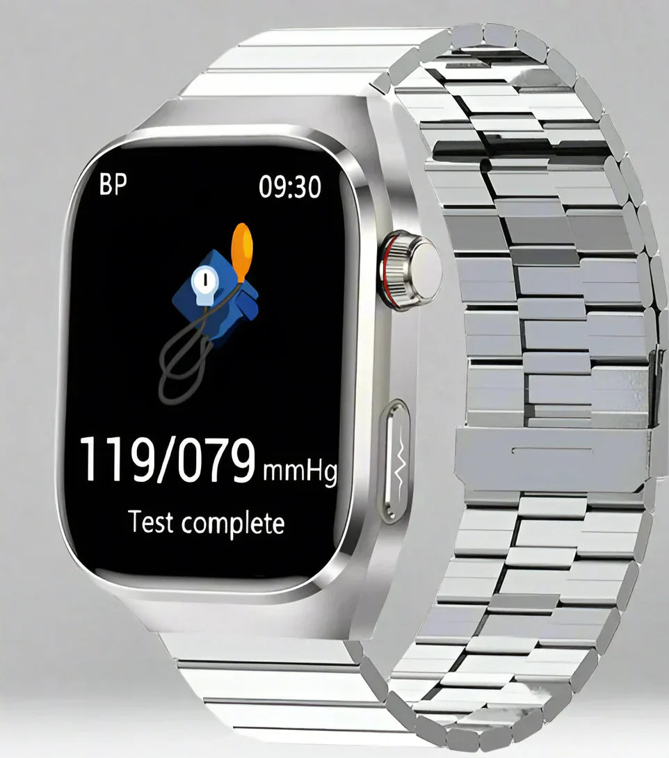 Montre Connectée Santé avec Suivi ECG - Écran AMOLED 2,04 Pouces Étanche
