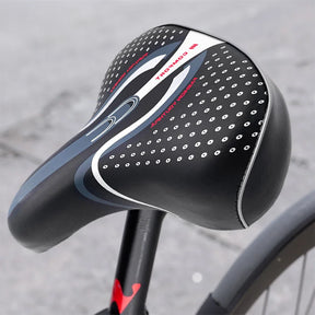 Selle de Vélo Confortable Extra Large - Rembourrage en Cuir PU et Absorption des Chocs