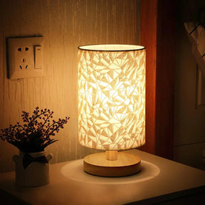 Lampe en Bois Massif Design - Lumière LED Économique et Apaisante