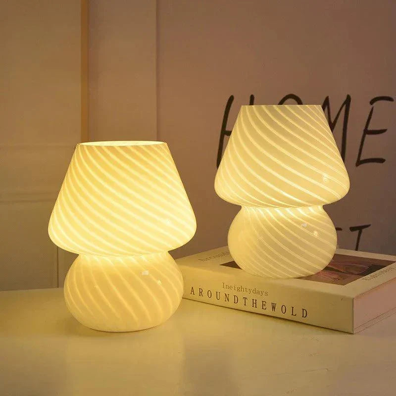 Lampe de Bureau en Verre de Murano - Design Vintage et Éclairage Ambiant
