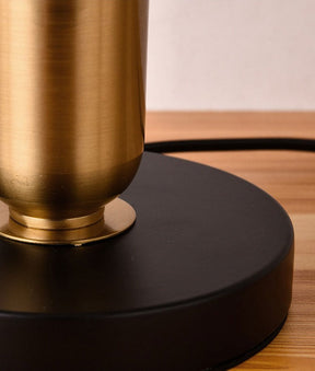 Lampe de Table Élégante en Or et Noir - Éclairage Chic pour Ambiance Cosy