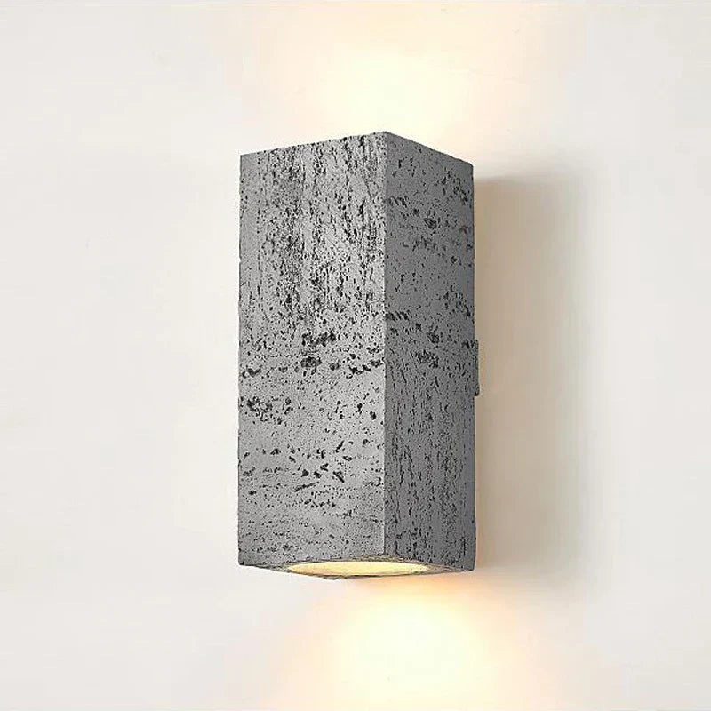 Lampe Murale en Ciment - Design Rustique et Énergétiquement Efficace