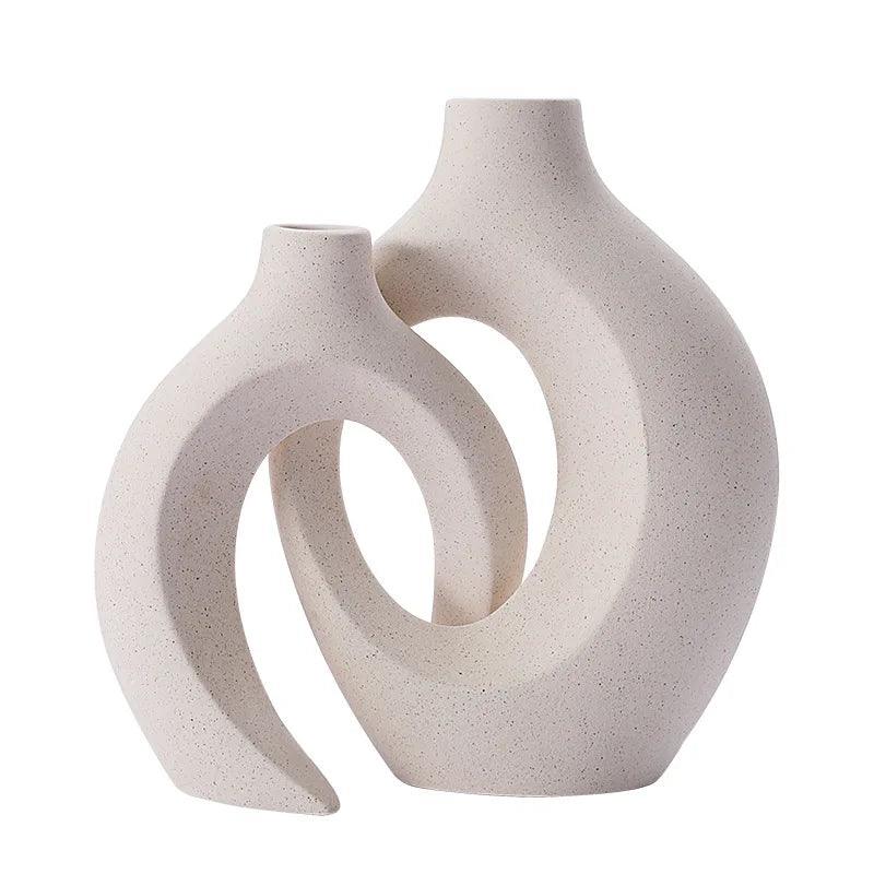 Vases en Céramique Moderne - Ensemble Élégant pour Décoration Intérieure