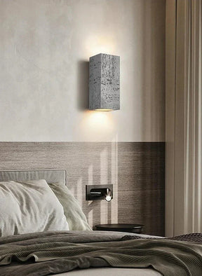 Lampe Murale en Ciment - Design Rustique et Énergétiquement Efficace