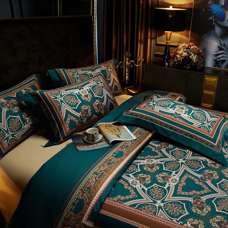 Ensemble de Couette en Coton Égyptien - Luxe et Confort pour un Sommeil Élégant