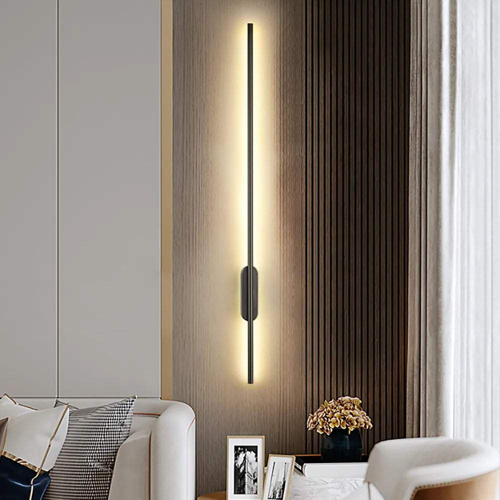Applique Murale Moderne Noir et Or - Éclairage Élégant pour Intérieur Chic