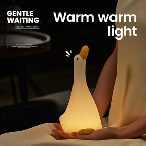 Lampe de Nuit Canard en Silicone - Éclairage Doux et Amusant pour Enfants