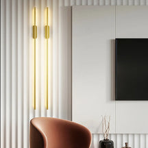 Applique Murale Moderne Noir et Or - Éclairage Élégant pour Intérieur Chic