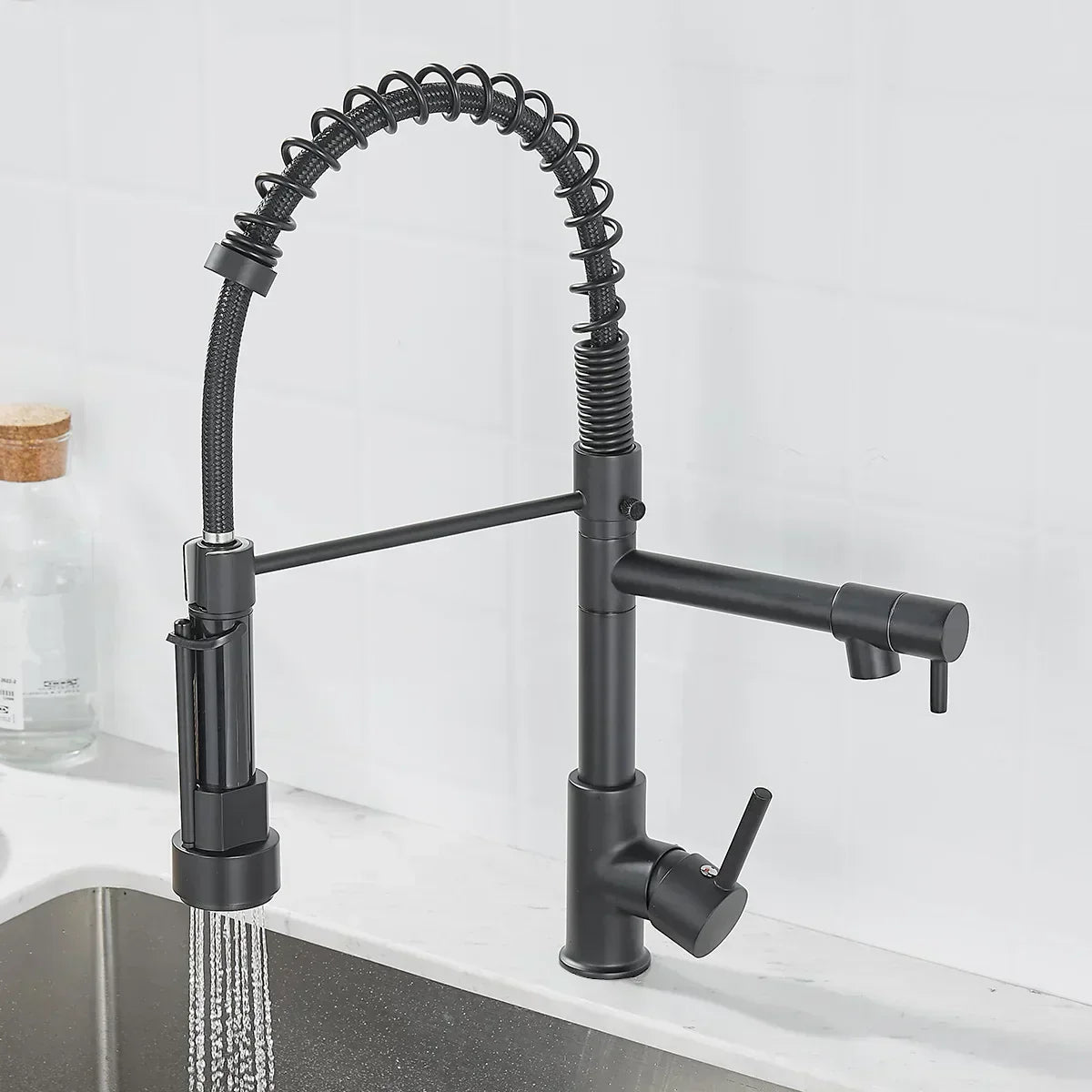 Robinet à Double Sortie pour Cuisine - Design Élégant et Installation Facile
