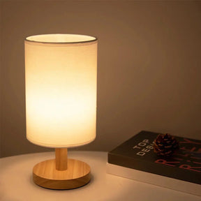 Lampe en Bois Massif Design - Lumière LED Économique et Apaisante
