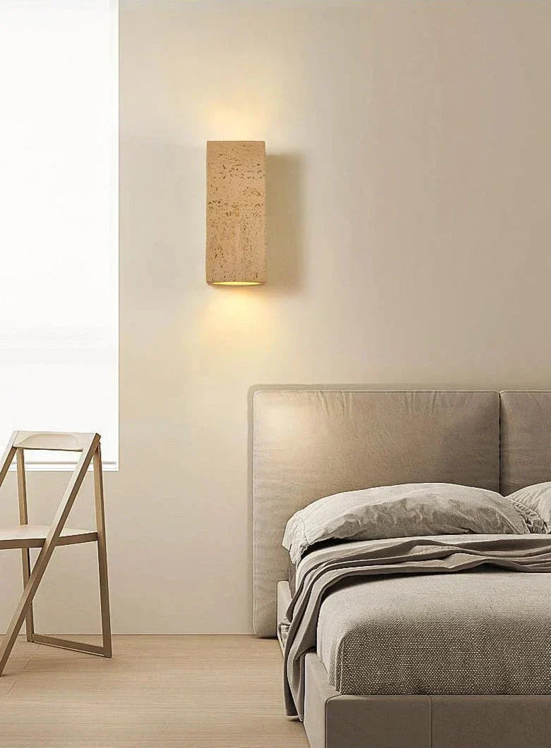 Lampe Murale en Ciment - Design Rustique et Énergétiquement Efficace
