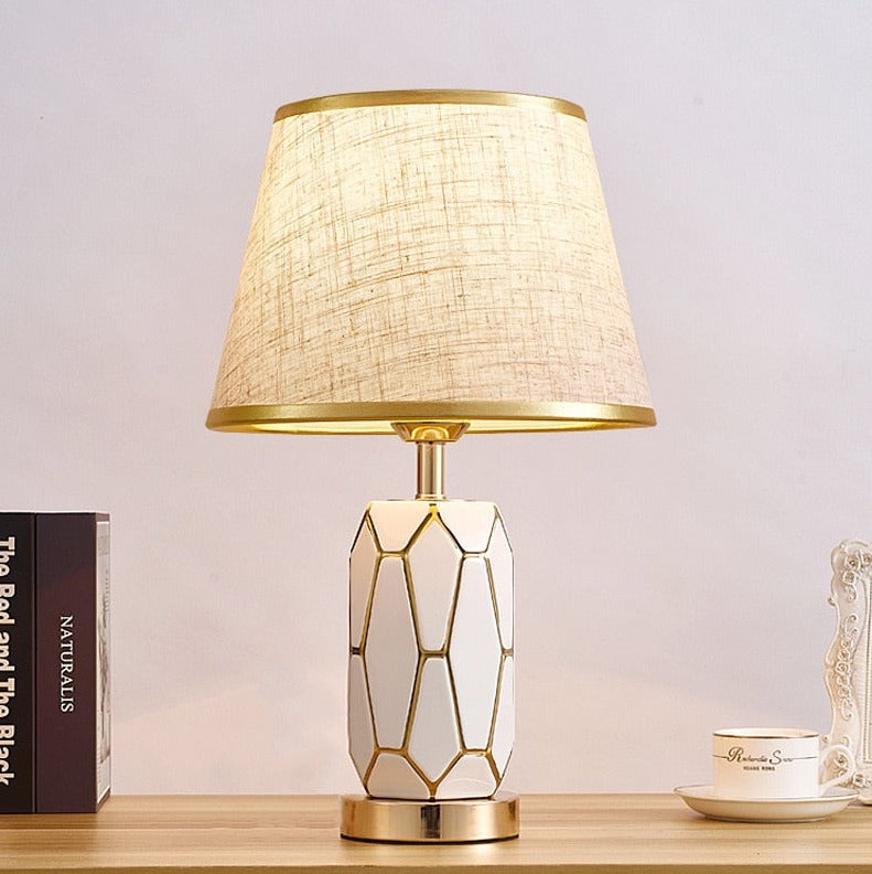 Lampe de Bureau en Céramique Rétro - Élégance et Ambiance Nostalgique