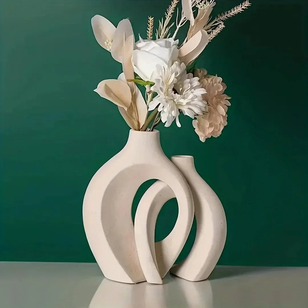 Vases en Céramique Moderne - Ensemble Élégant pour Décoration Intérieure