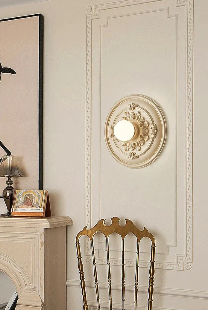 Applique Murale Ronde Rétro - Éclairage Élégant et Durable