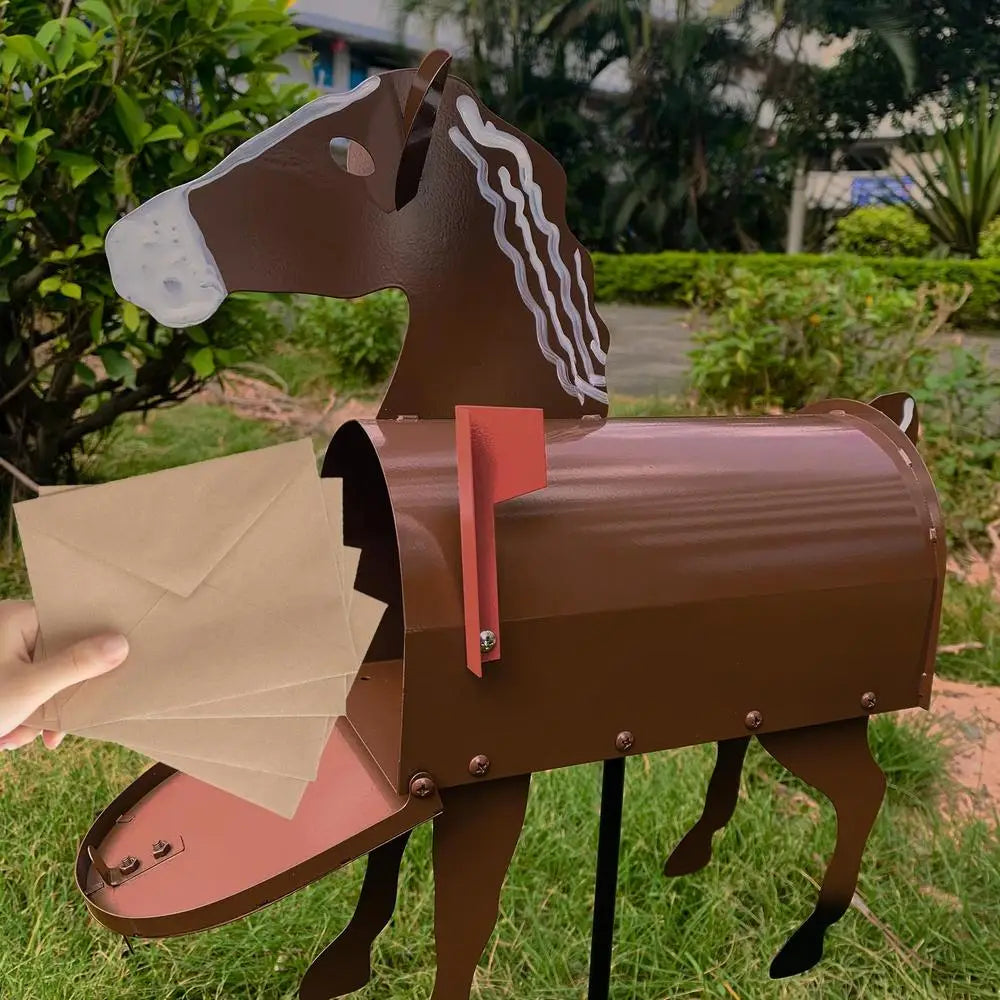 Boîte aux Lettres Sculptée Animale - Métal Résistant à la Corrosion
