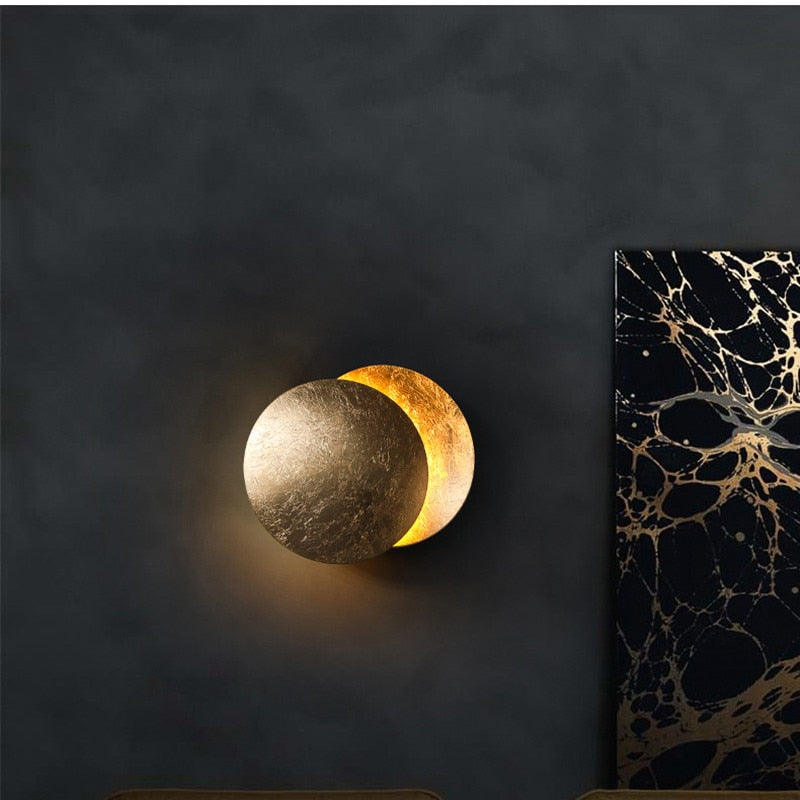 Applique Murale Éclipse Solaire - Effet Lumineux et Design Unique