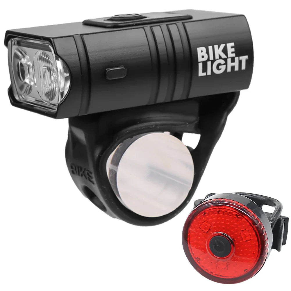 Lumières de Vélo LED Rechargeables - Phare Étanche avec Modes Multiples
