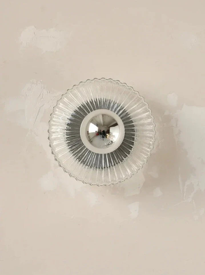 Applique Murale en Verre Vintage - Charme Rétro et Économie d'Énergie