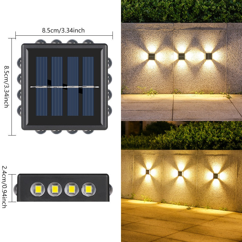 Lampe Murale Solaire Extérieure - Éclairage Durable et Écologique