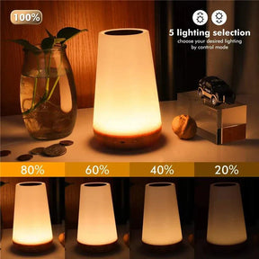 Lampe de Nuit Rechargeable à Changement de Couleur - Éclairage Compact et Ambiance Magique