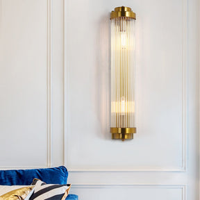 Applique Murale en Cristal Doré - Éclairage Élégant et Durable pour Intérieur