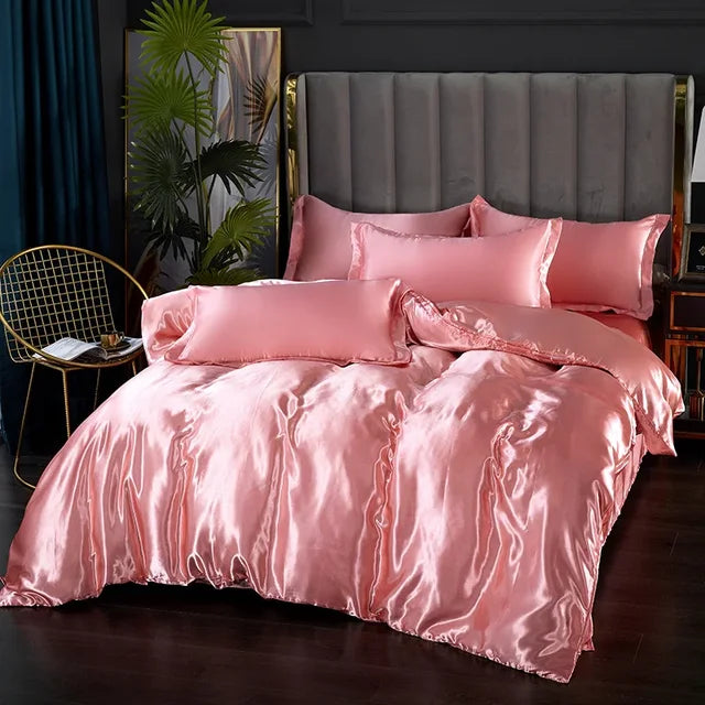 Literie en Satin de Luxe - Douceur et Élégance pour Votre Chambre