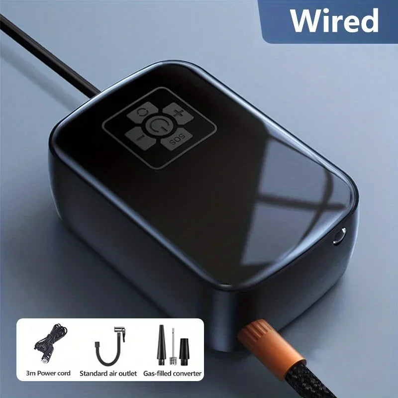 Compresseur de Pneus Portable Sans Fil - Gonflage Rapide et Design Compact