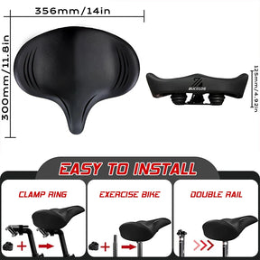Selle de Vélo Confortable - Design Étanche et Absorption des Chocs