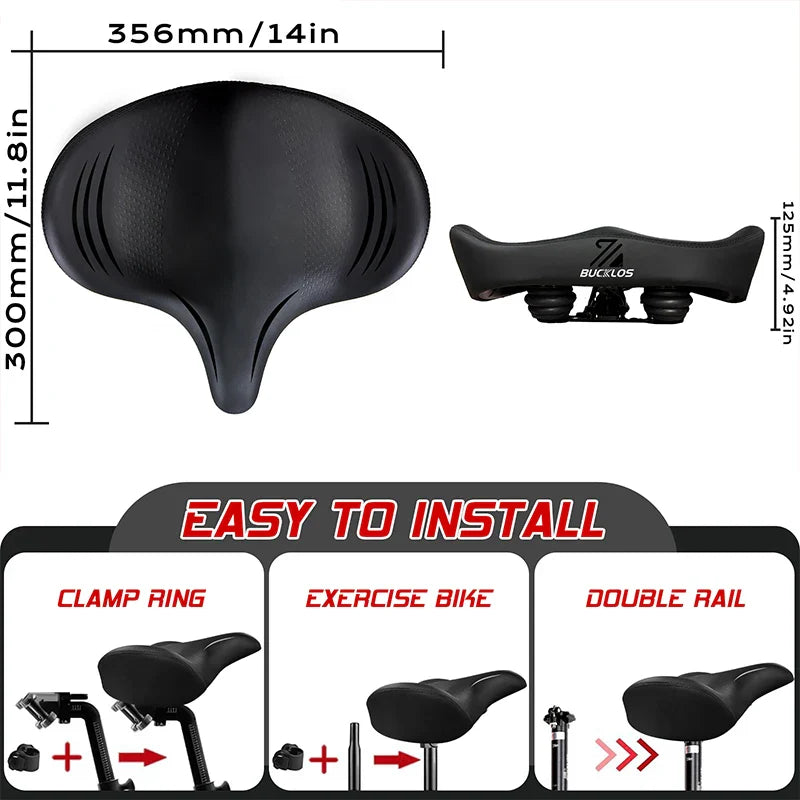 Selle de Vélo Confortable - Design Étanche et Absorption des Chocs