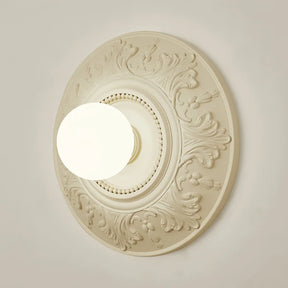Lampe Vintage Ronde Blanche - Éclairage Rétro pour Intérieurs Sophistiqués