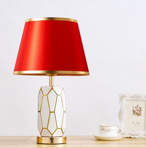 Lampe de Bureau en Céramique Rétro - Élégance et Ambiance Nostalgique