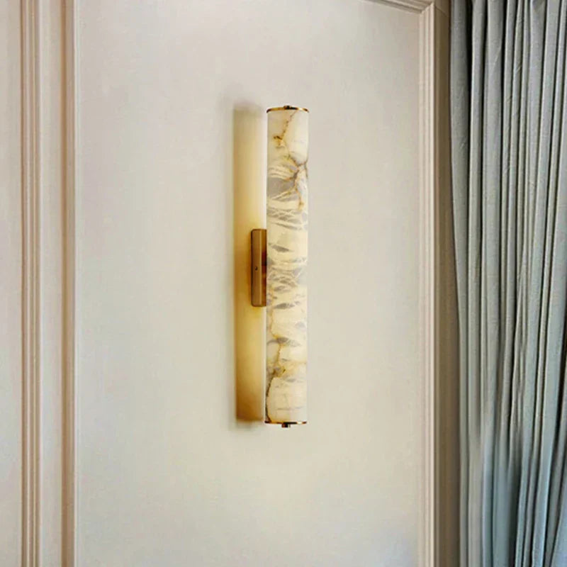 Lampe Murale en Marbre - Élégance Wabi-Sabi et Luxe Durable