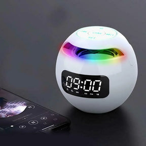 Horloge Réveil Bluetooth Multifonctionnelle - Veilleuse Colorée et Son de Qualité