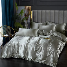 Literie en Satin de Luxe - Douceur et Élégance pour Votre Chambre