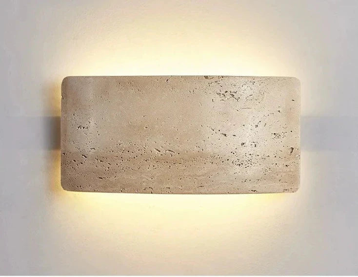 Applique Murale en Travertin LED - Élégance et Économie d'Énergie