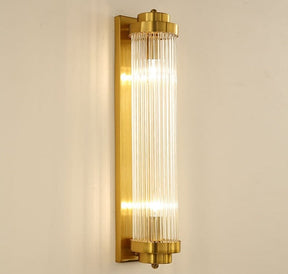 Applique Murale en Cristal Doré - Éclairage Élégant et Durable pour Intérieur