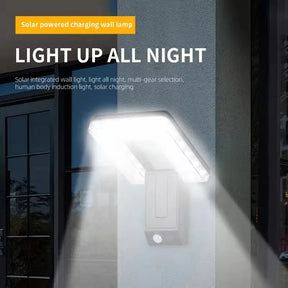 Lampe Murale Solaire LED - Capteur de Mouvement Étanche et Réglable