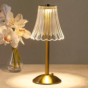 Lampe de Table Vintage en Cristal - Élégance Intemporelle et Fonctionnalité Moderne