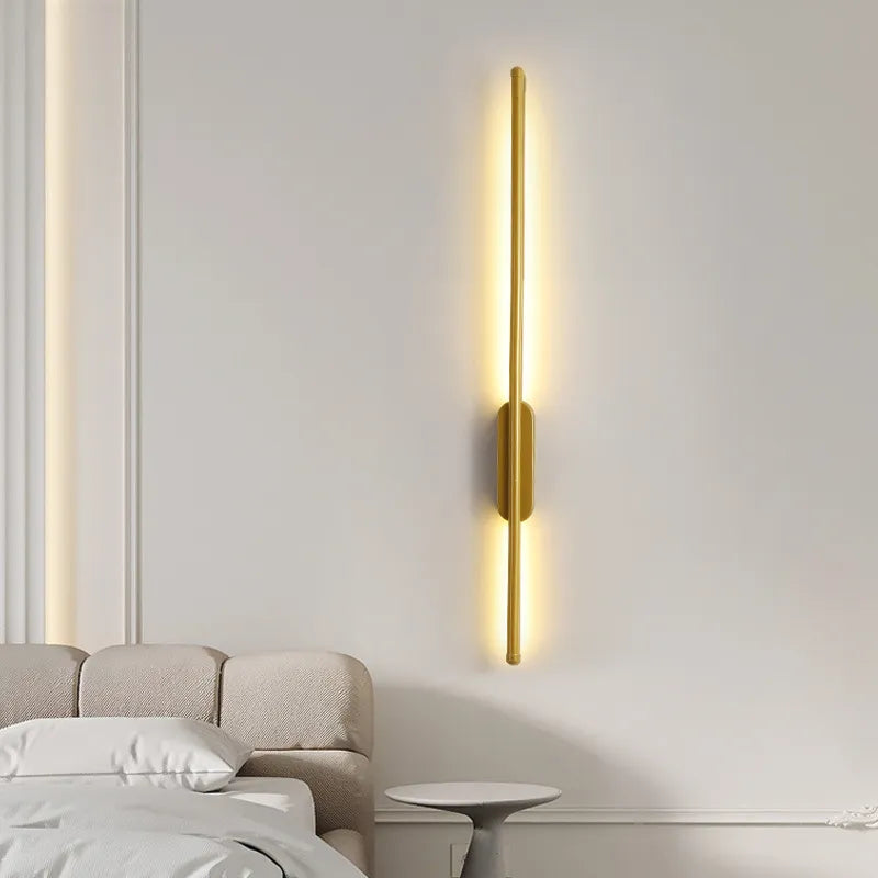 Applique Murale Moderne Noir et Or - Éclairage Élégant pour Intérieur Chic