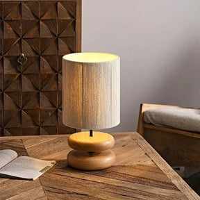 Lampe en Bois de Noyer - Éclairage Chaleureux et Élégant